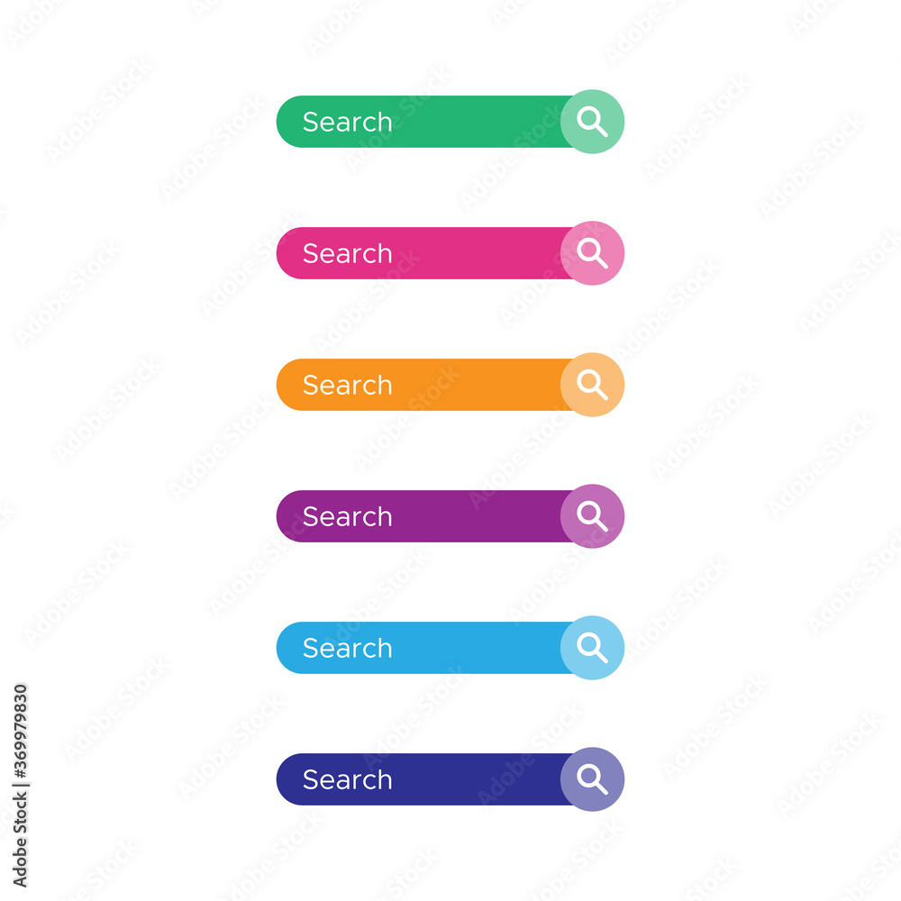 Search button icon vector design template Search button icon vector design template