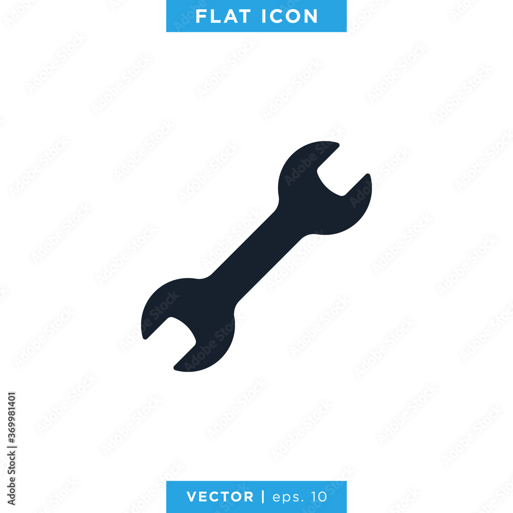 Wrench Icon Vector Design Template. Tools icon. Wrench Icon Vector Design Template. Tools icon.