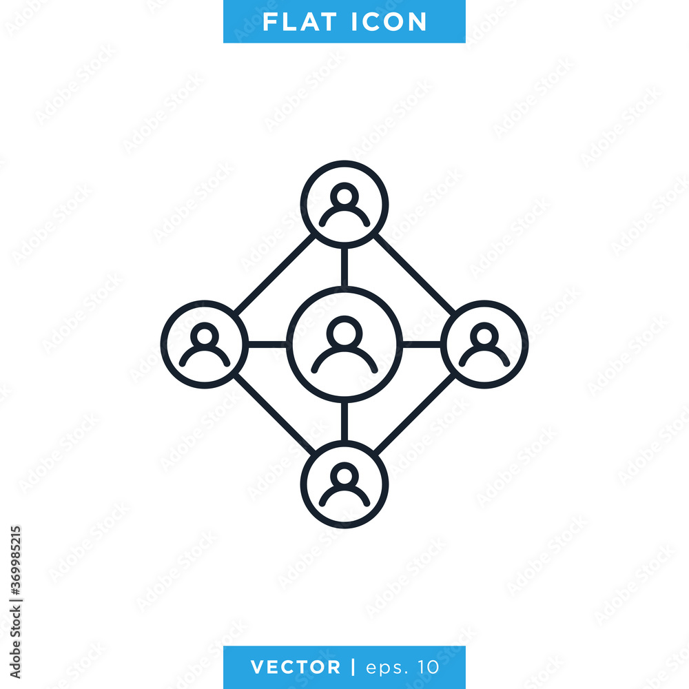 Social Network Icon Vector Design Template. Editable Stroke Social Network Icon Vector Design Template. Editable Stroke
