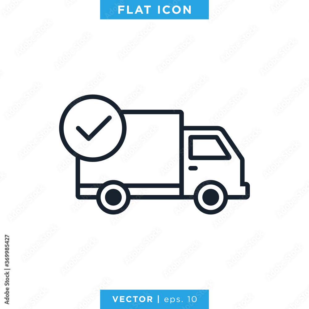 Delivery Truck icon Vector Design Template