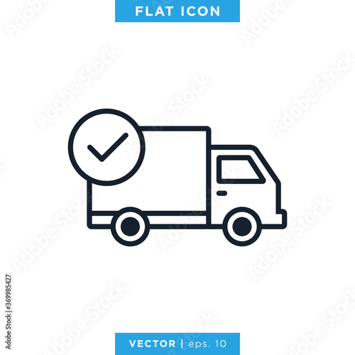 Delivery Truck icon Vector Design Template