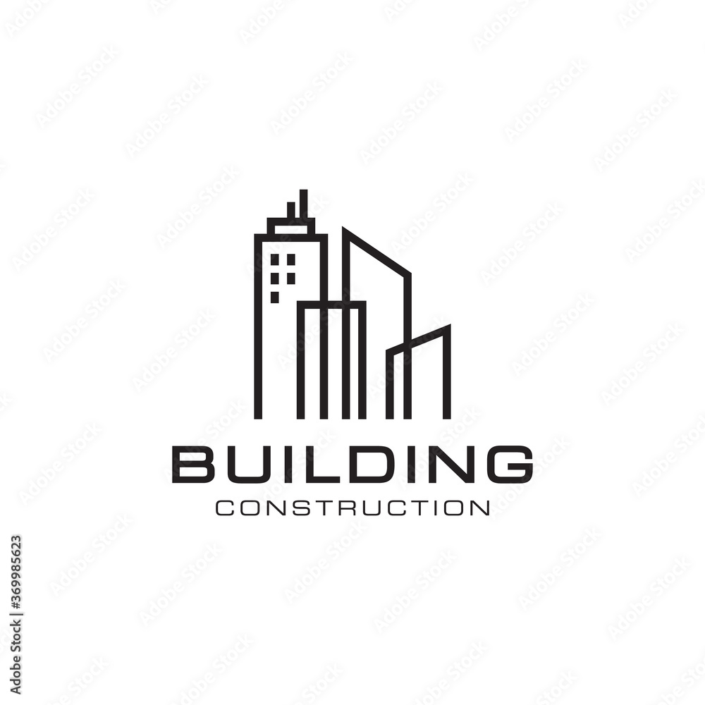 Building, Construction Logo Vector Design Template. Building, Construction Logo Vector Design Template.