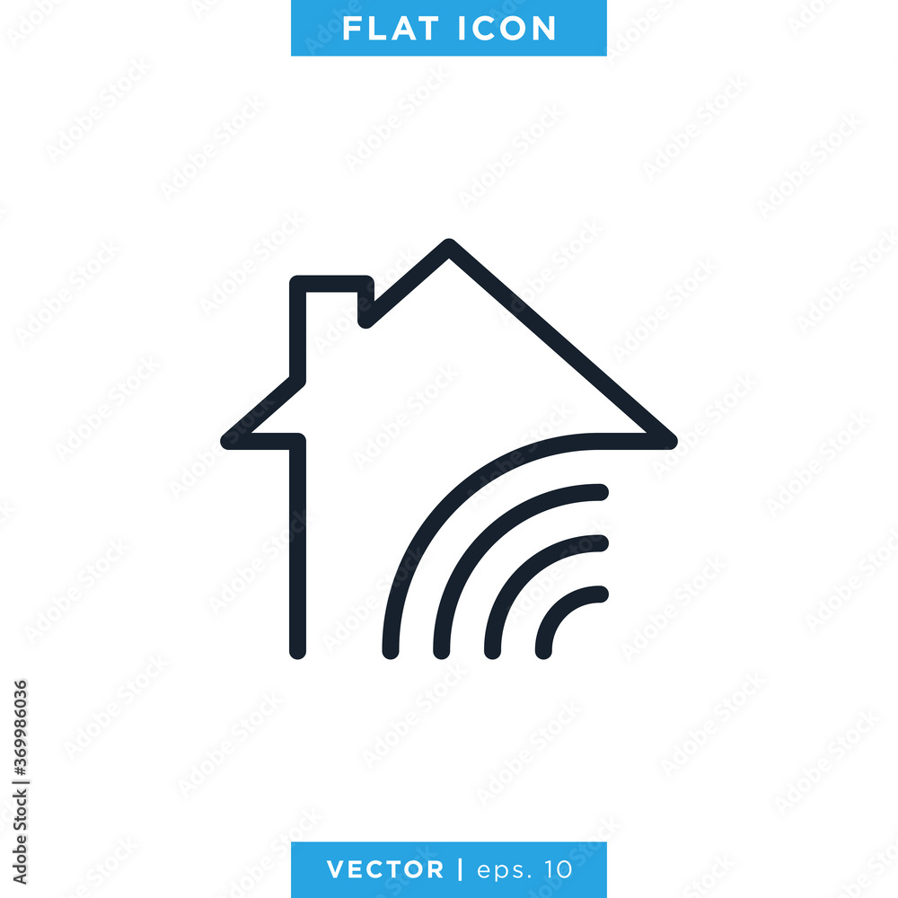 Smart Home Outline Icon Vector Design Template. Editable Vector eps 10. Smart Home Outline Icon Vector Design Template. Editable Vector eps 10.