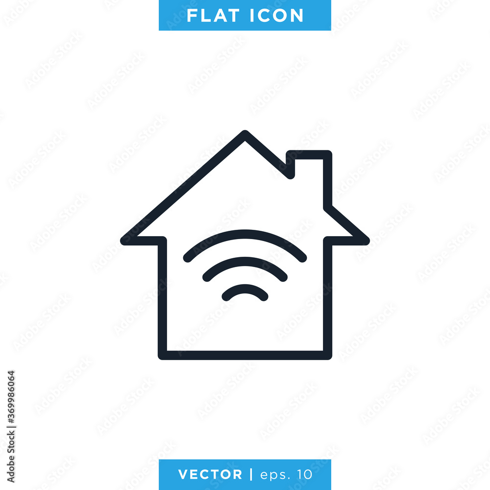 Smart Home Outline Icon Vector Design Template. Editable Vector eps 10. Smart Home Outline Icon Vector Design Template. Editable Vector eps 10.