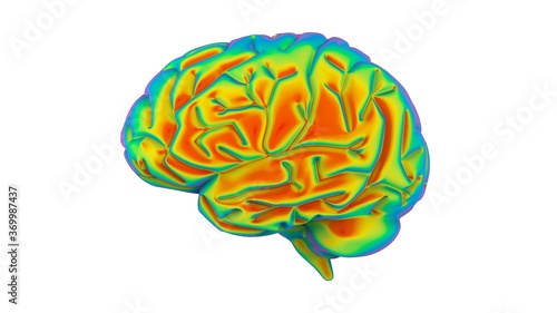 brain rainbow gradient