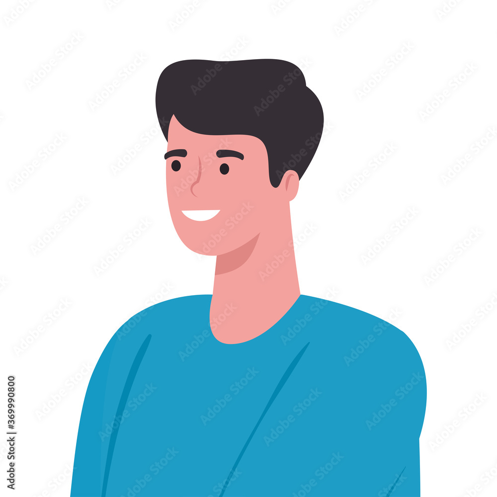 young man on white background vector illustration design young man on white background vector illustration design