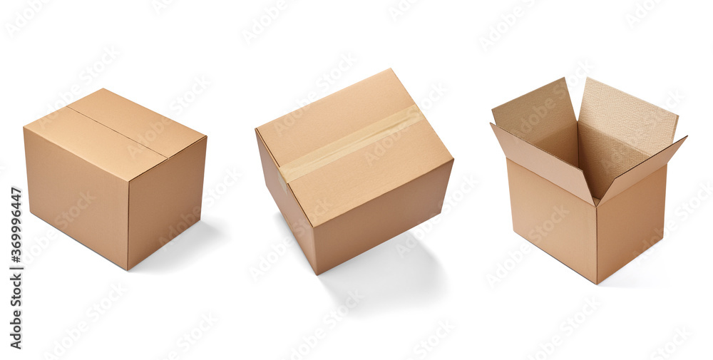 Fototapeta premium box package delivery cardboard carton
