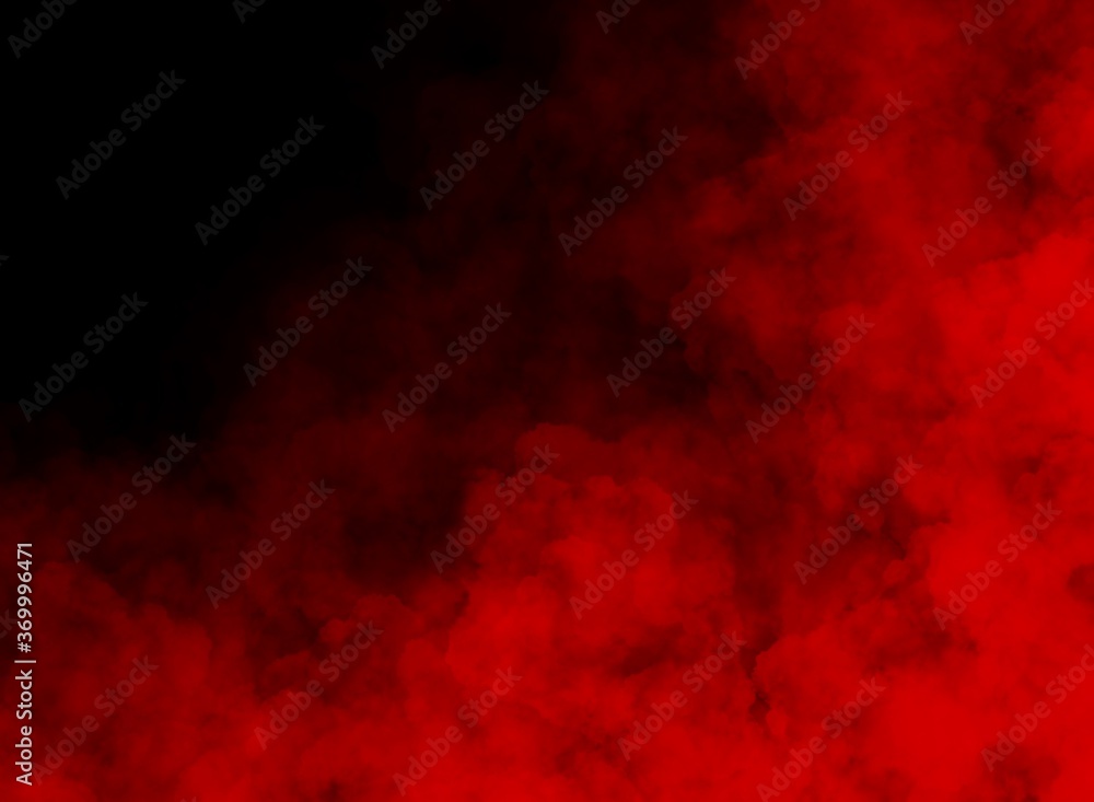 Red smoke in a dark background.  Illustrations created on smartphone or tablet are used as background images.