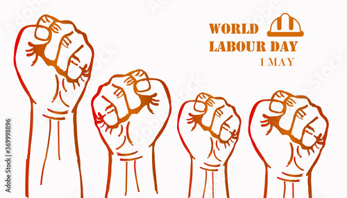 World Labour Day Vector Template.