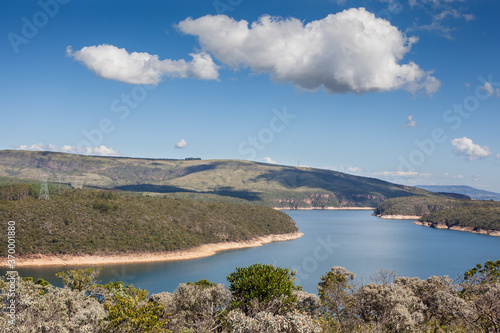 Fototapeta Naklejka Na Ścianę i Meble -  View of Furnas Lake, one of the most important artificial lakes for electric production in Brazil