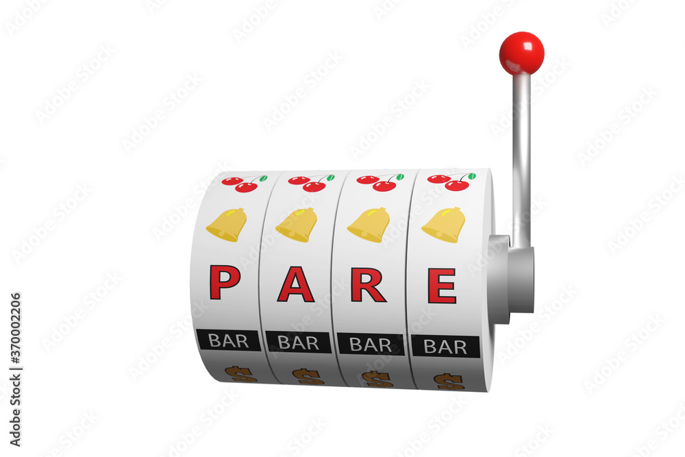 Wheels of a slot machine with the word Wheels of a slot machine with the word