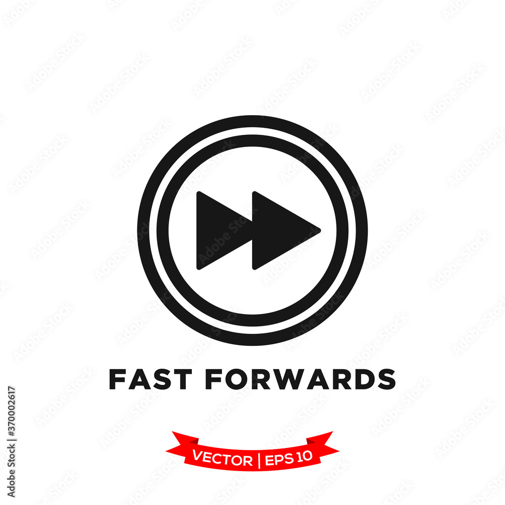 media control icon vector logo template, fast forwards vector icon media control icon vector logo template, fast forwards vector icon
