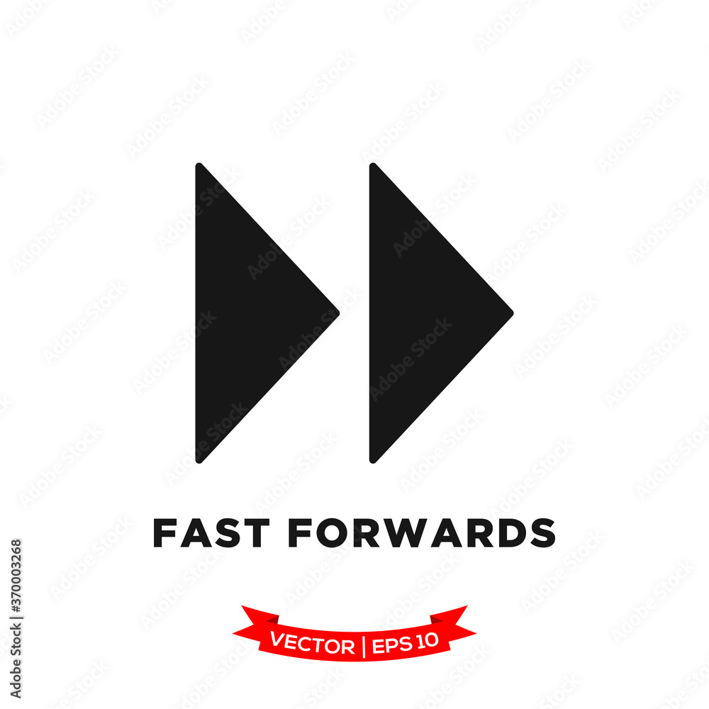 media control icon vector logo template, fast forwards vector icon media control icon vector logo template, fast forwards vector icon