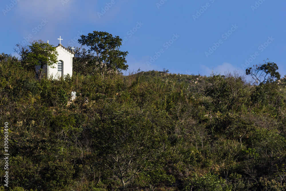 Isolated Chapel in the mountains of Minas Gerais State - Brazil