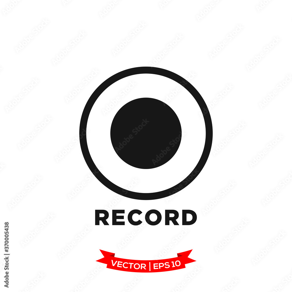 media control icon in trendy flat style, record icon
media control icon in trendy flat style, record icon