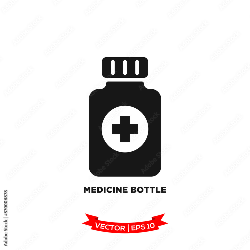 medicine bottle icon vector logo template medicine bottle icon vector logo template