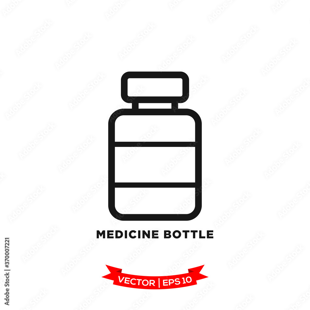medicine bottle icon vector logo template medicine bottle icon vector logo template