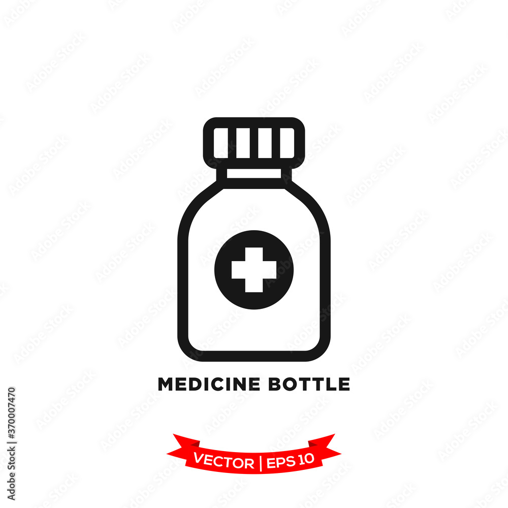 medicine bottle icon vector logo template medicine bottle icon vector logo template
