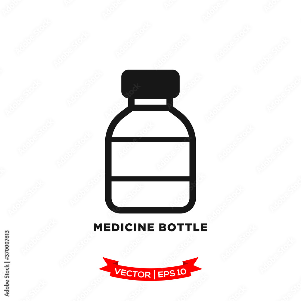 medicine bottle icon vector logo template medicine bottle icon vector logo template