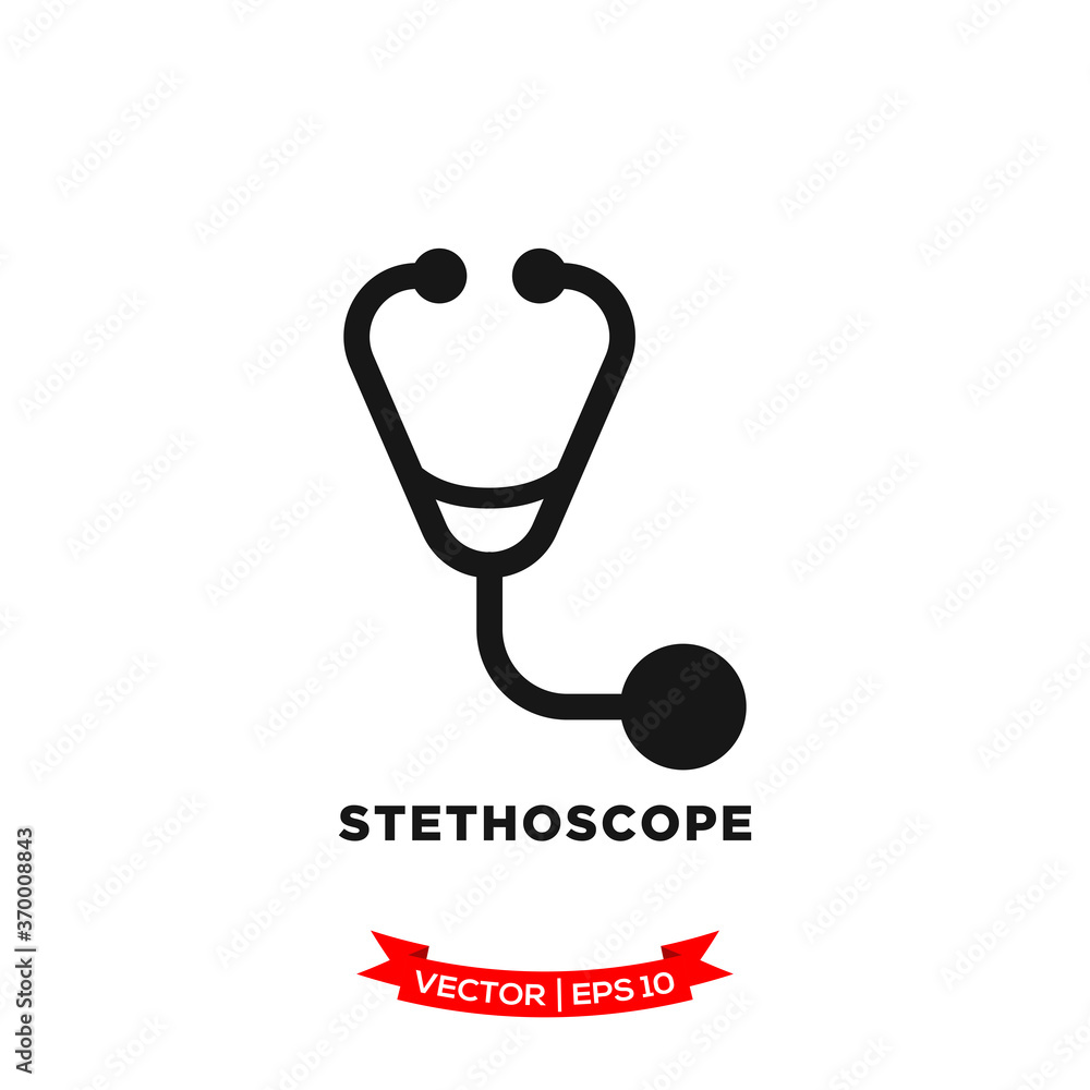 stethoscope icon in trendy flat style stethoscope icon in trendy flat style