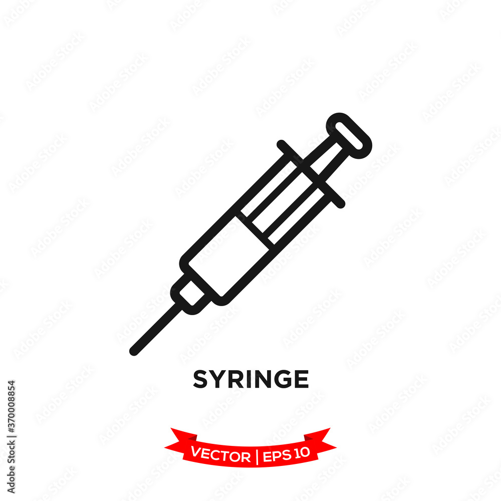 syringe icon vector logo template syringe icon vector logo template