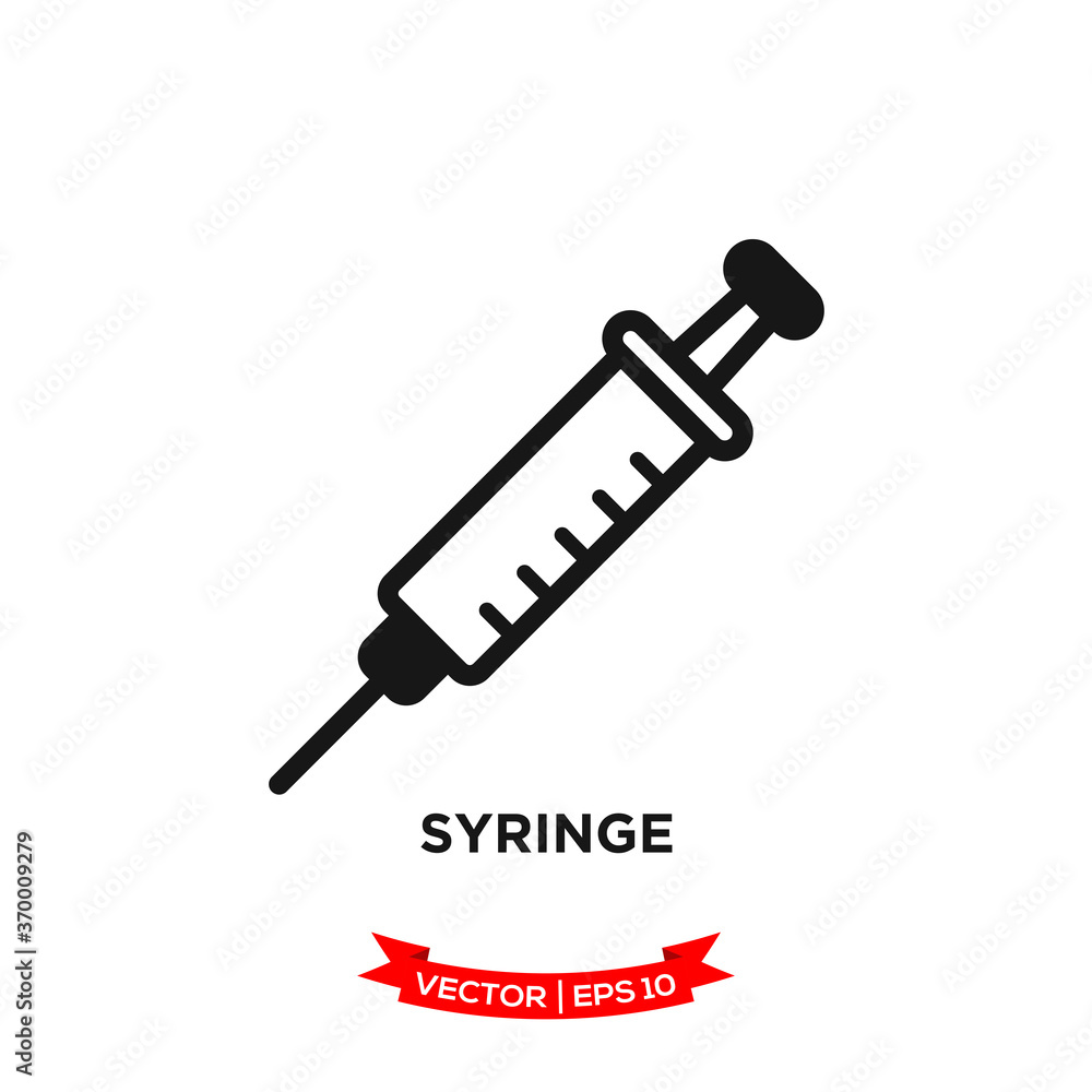 syringe icon vector logo template syringe icon vector logo template
