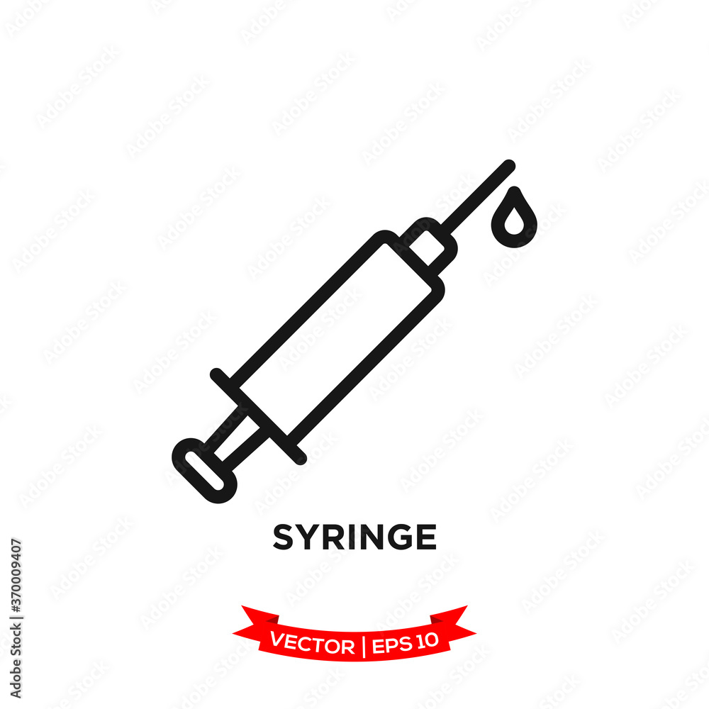syringe icon vector logo template syringe icon vector logo template