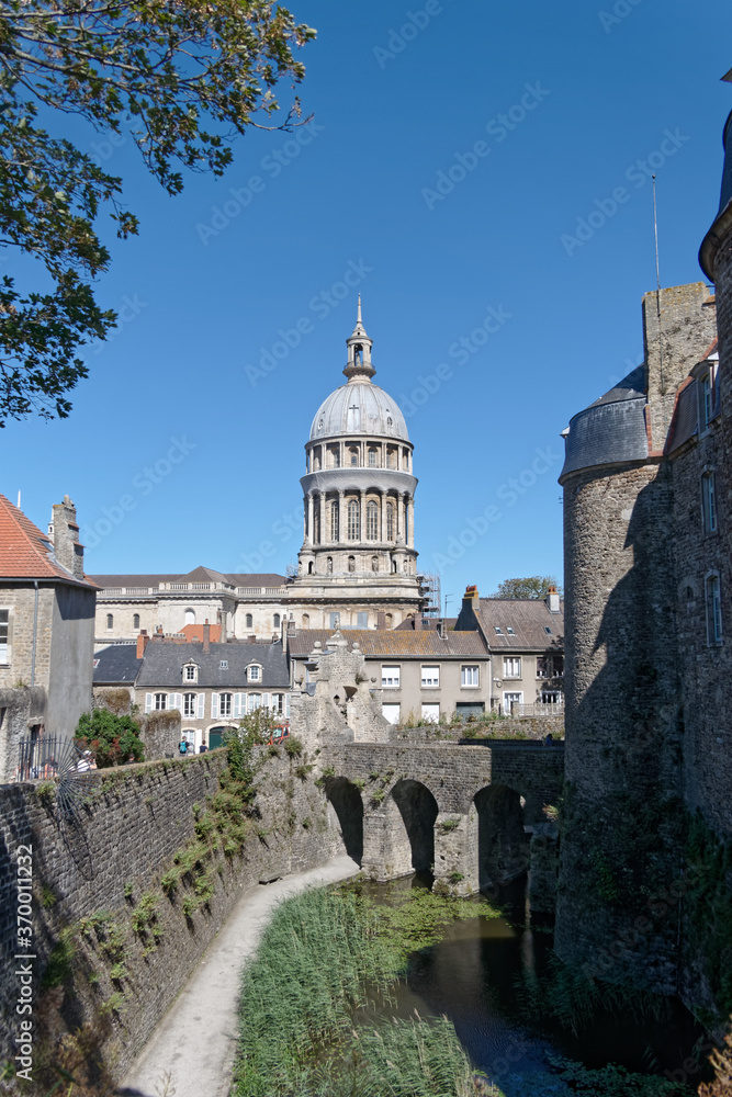 Fortifications et basilique Notre-Dame de Boulogne sur mer - Pas-de-Calais - France