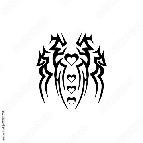 tribal tattoo icon vector illustration design
