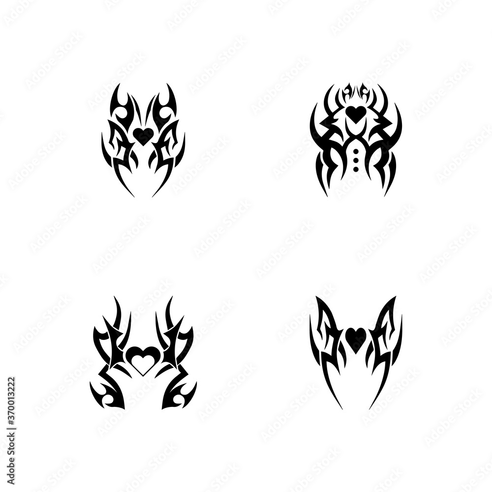tribal tattoo icon vector illustration design tribal tattoo icon vector illustration design
