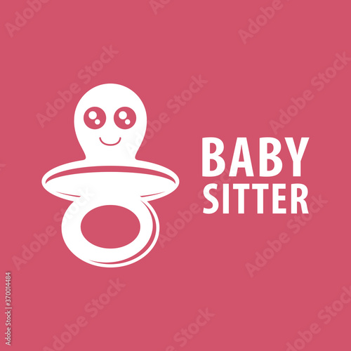 Vector logo of babysitter, child care and nursery