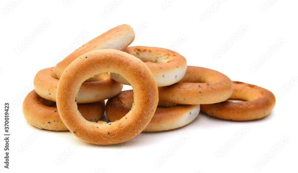 Bagels isolated on a white background Bagels isolated on a white background
