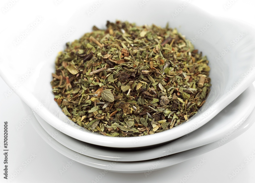 OREGANO OR MARJORAM AGAINST WHITE BACKGROUND OREGANO OR MARJORAM AGAINST WHITE BACKGROUND
