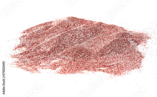 red white coral sand isolated on white