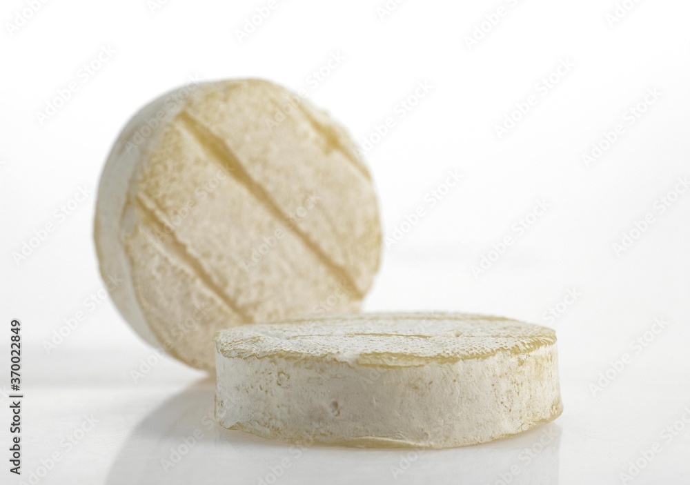 French Cheese Called Rocamadour, Cheese made with Goat Milk