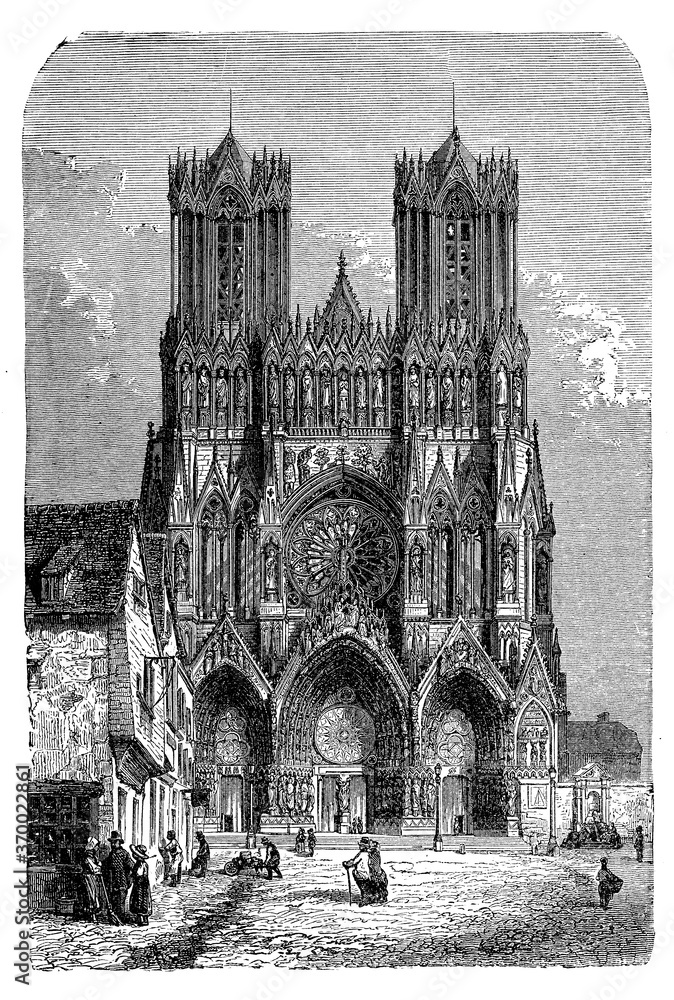 NotreDame cathedral in Reims, where the kings of France were crowned