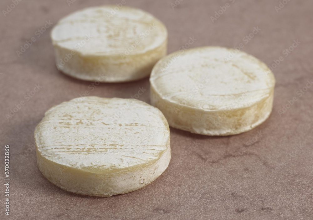 French Cheese Called Rocamadour, Cheese made with Goat Milk French Cheese Called Rocamadour, Cheese made with Goat Milk