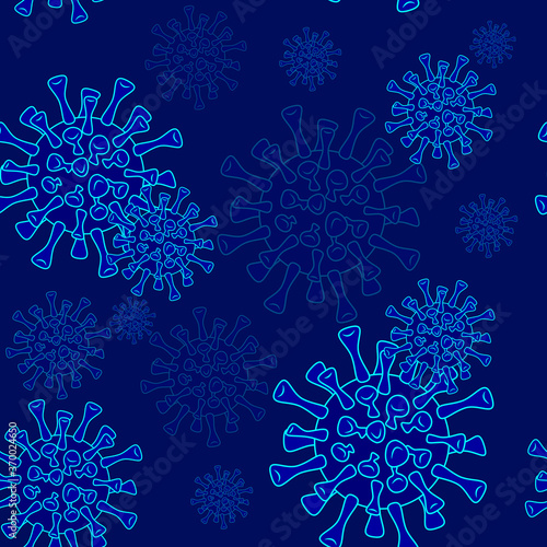 Vector illustration covid-19 virus. Background. Coronavirus outbreak