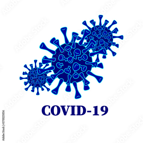 Vector illustration covid-19 virus. Background. Сoronavirus outbreak