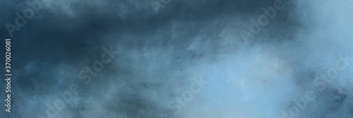 awesome dark slate gray, sky blue and cadet blue colored vintage abstract painted background with space for text or image. can be used as horizontal background graphic