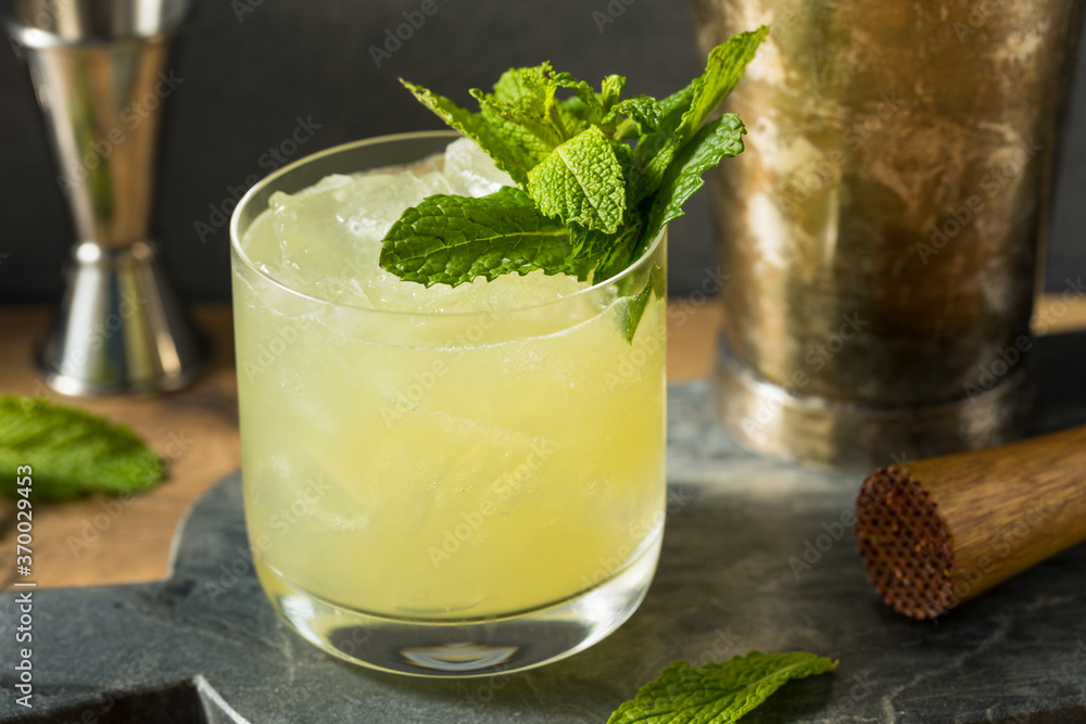 Boozy Refreshing Chartreuse Smash Boozy Refreshing Chartreuse Smash