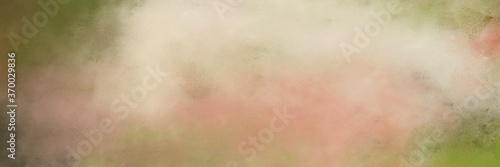 decorative abstract painting background graphic with tan, dark olive green and pastel brown colors and space for text or image. can be used as header or banner © Eigens