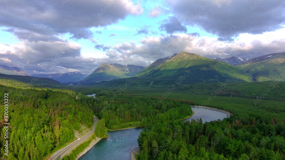 Summer wilderness views from Alaska Summer wilderness views from Alaska