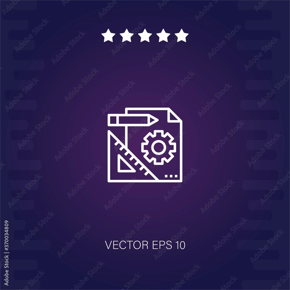 management vector icon modern illustration management vector icon modern illustration