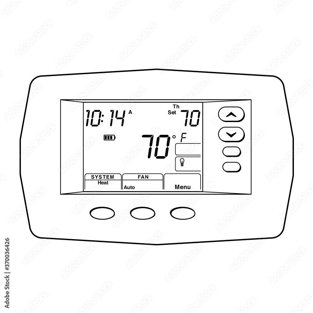 termostato Ambiente 01 - bianco e nero termostato Ambiente 01 - bianco e nero