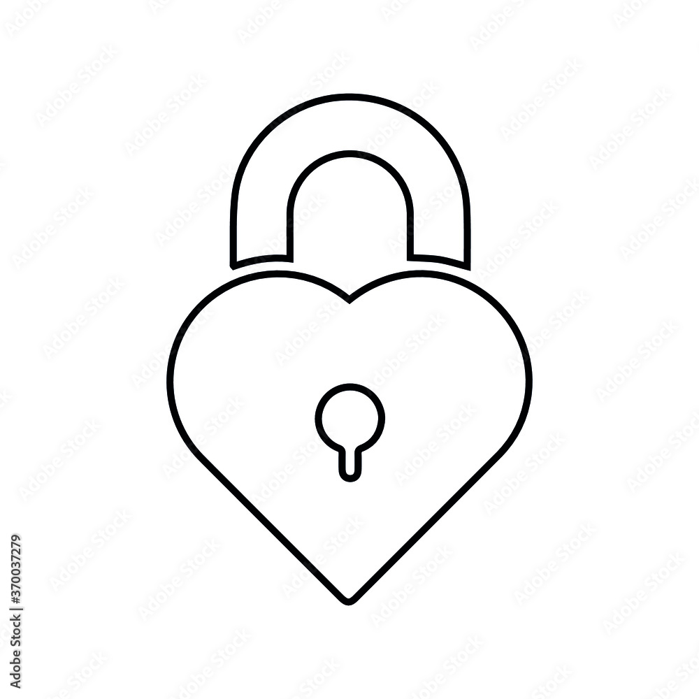 Heart icon set. Love vand meessage vector collection.