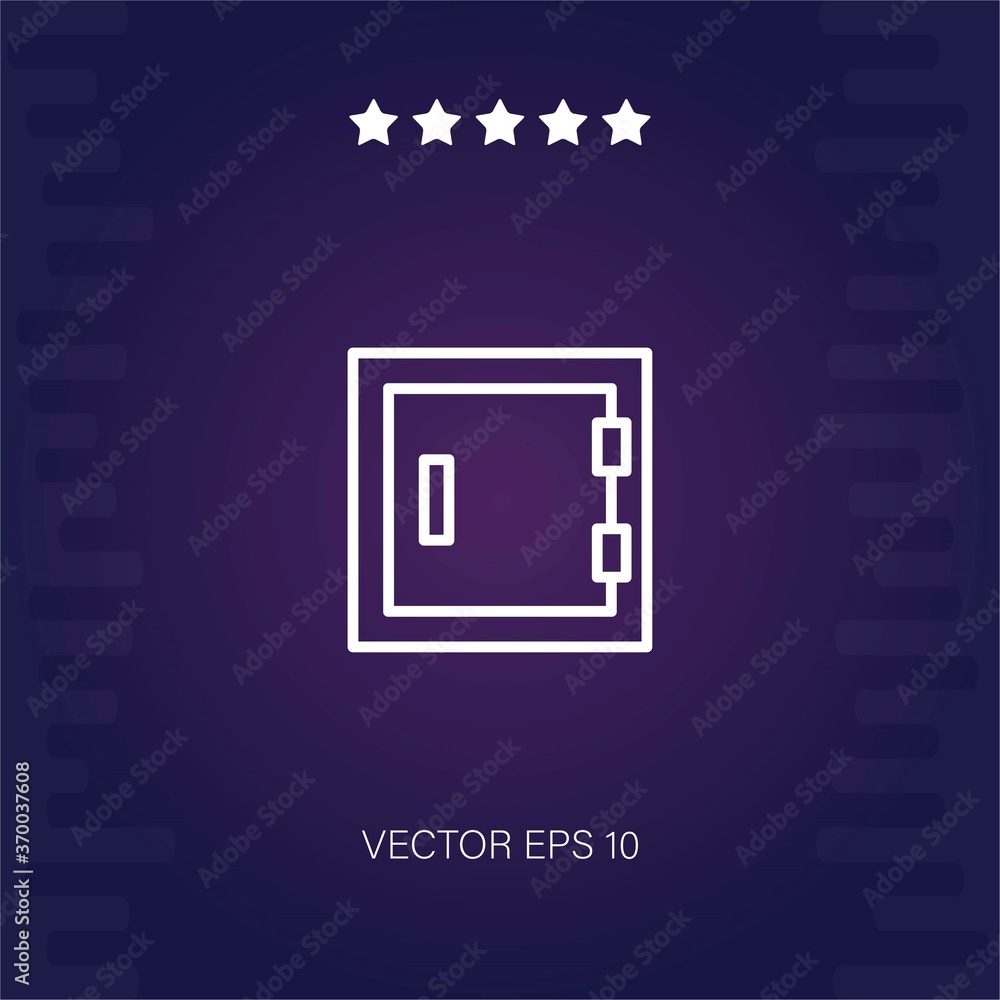safebox vector icon modern illustration safebox vector icon modern illustration
