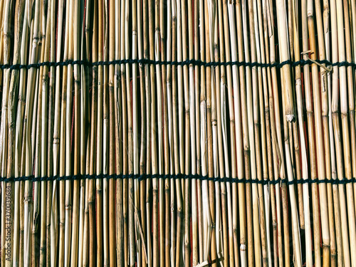 Close up of bamboo mat © Michael