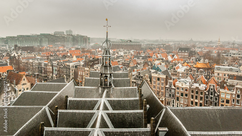 View from the Old Church over Amsterdam