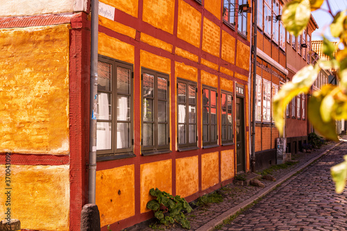 Old houses in Helsingor historic city photo